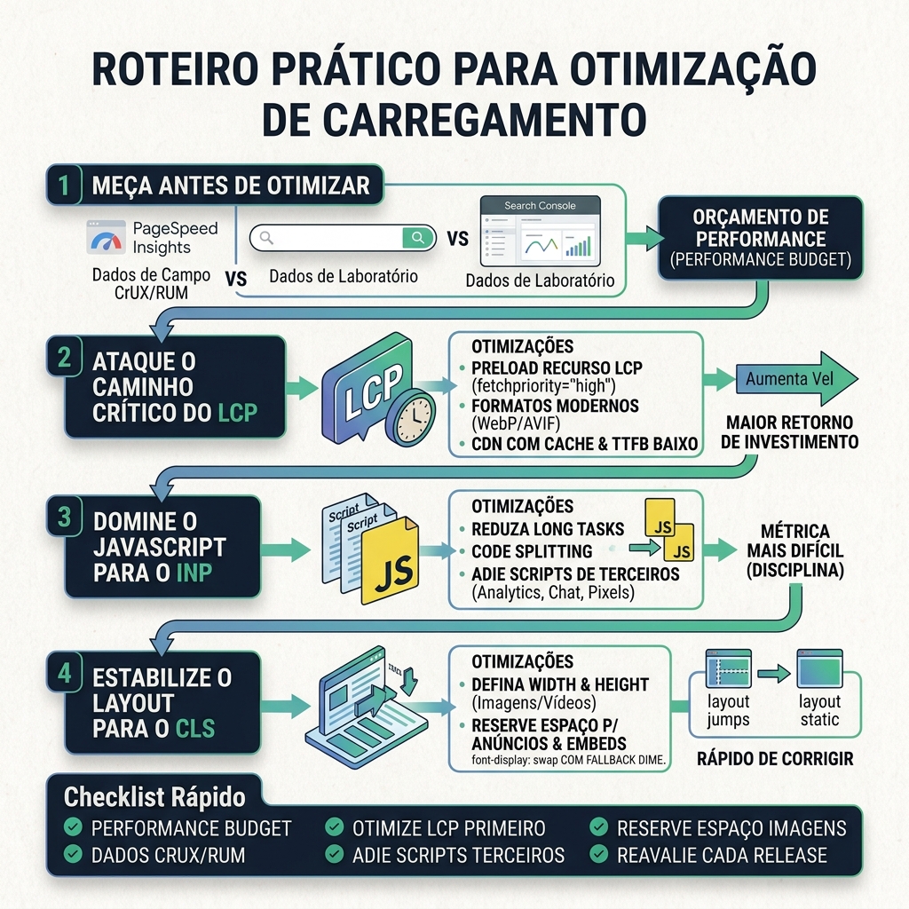 Gráfico mostrando a relação entre tempo de carregamento e taxa de conversão em sites