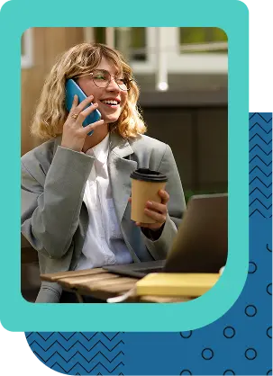 women calling with cellphone